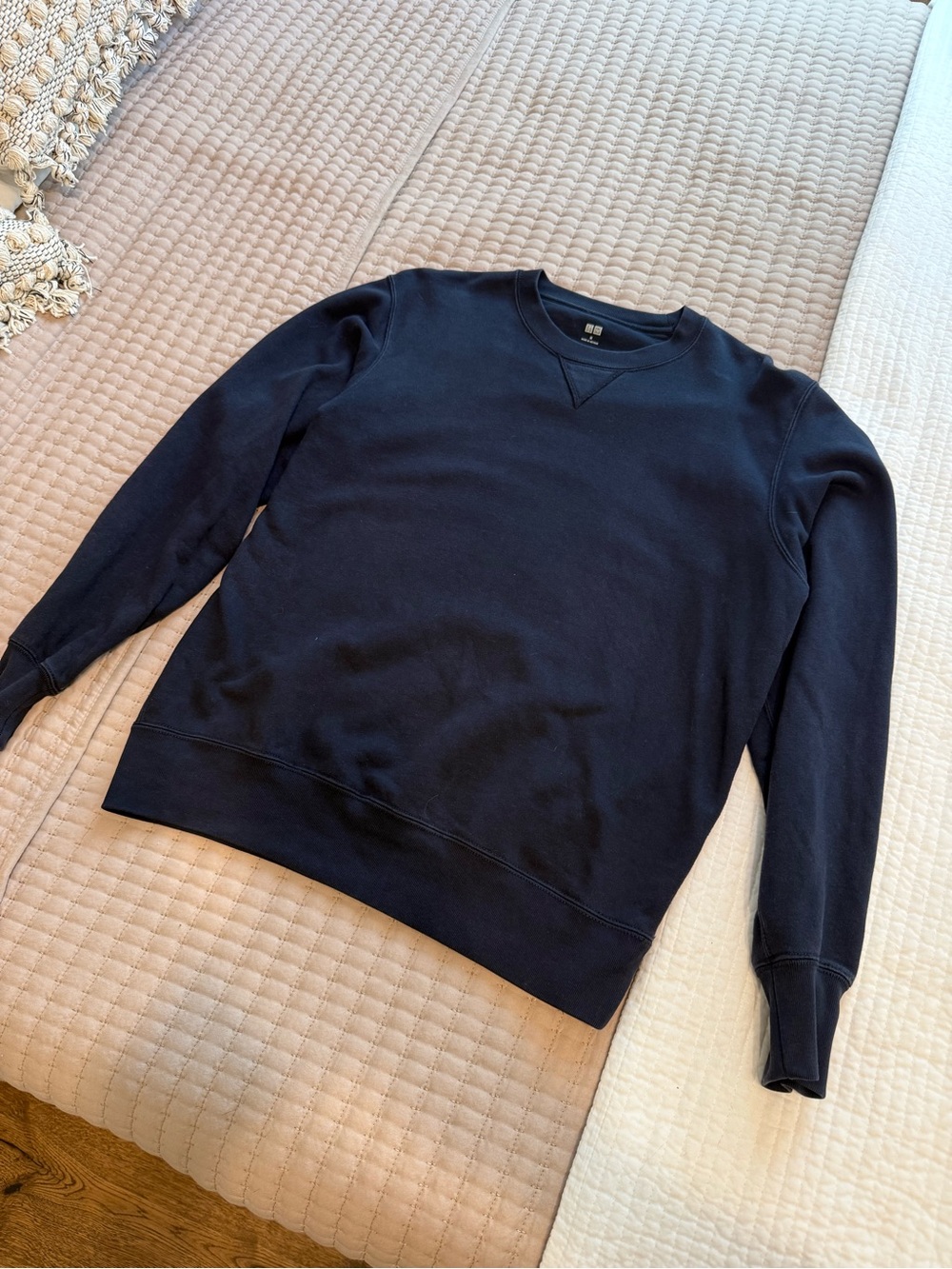 Uniqlo Navy Crewneck Sweatshirt